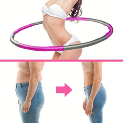 Portable ABS 8 Section Massage Fitness Hoop for Core Training