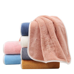 5pcs Coral Fleece Hand Towels Soft And Absorbent 13.7x29.5in
