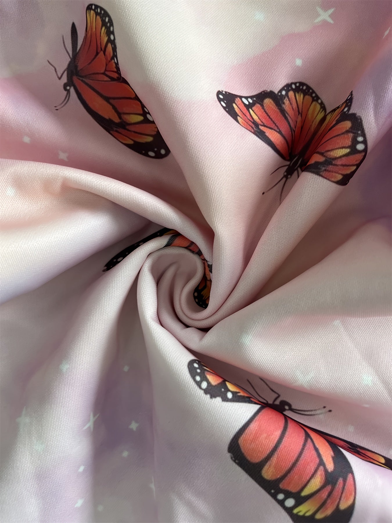 Dreamy Butterfly Sky Hooded Sweatshirt Girls Sweet Hoodies Pullover