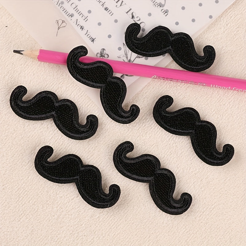 7pcs Beard Embroidery DIY Patch Creative Accessories for Clothes Backpack Hat