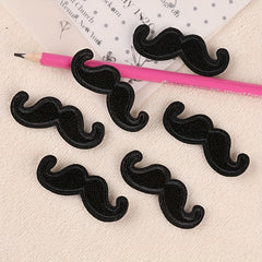 7pcs Beard Embroidery DIY Patch Creative Accessories for Clothes Backpack Hat