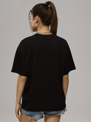 Stylish Letter Print Crew Neck Sports T Shirt for Women
