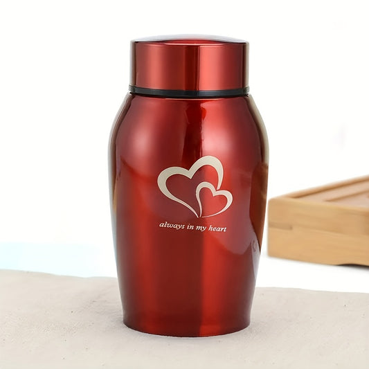 Stainless Steel Pet Urn Dog Ashes Container Ashes Holder