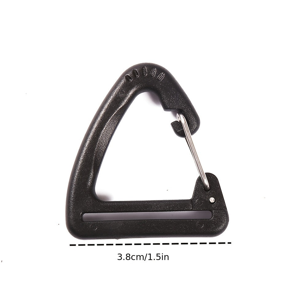 3pcs Webbing Belt Hanging Buckle Triangle Hook For Outdoor Camping Hiking