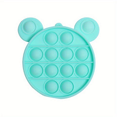 Kids Cartoon Silicone Coin Purse - Rainbow Bubble Pinch Decompression Coin Purse