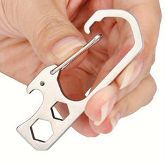 Key Chain Bottle Opener Carabiner Snap Clip Hook for Hiking Backpacking Camping