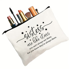 Sisters Are Like Stars Makeup Storage Bag