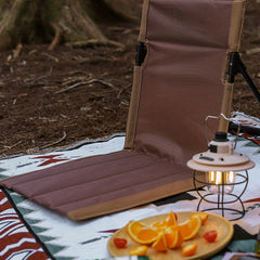 Ultralight Folding Camping Chair with Backrest Cushion - Portable