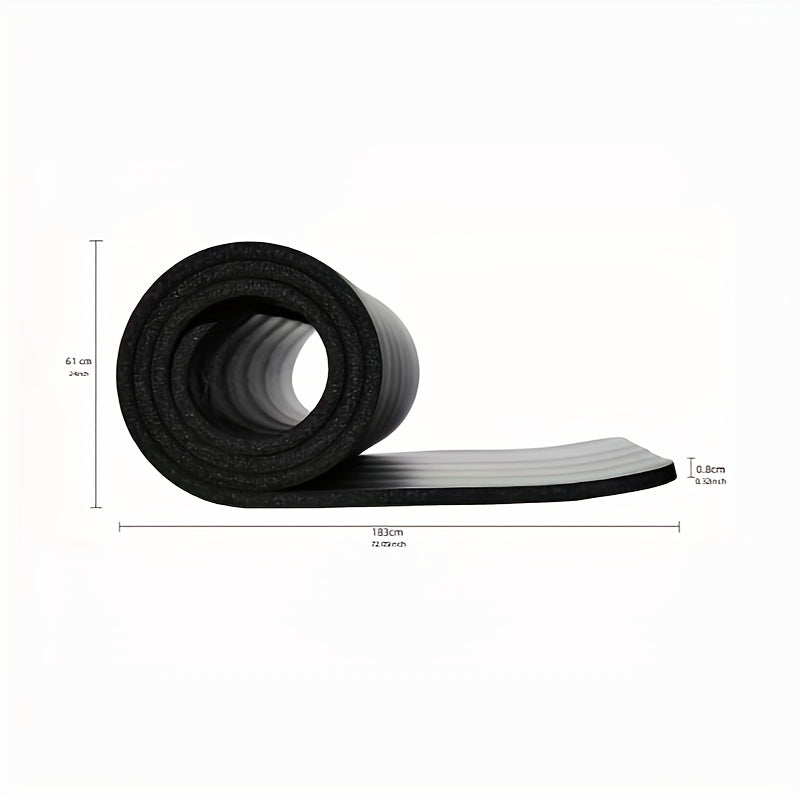 Solid Soft Yoga Mat Non slip Durable Fitness Mat 183x60.2ft