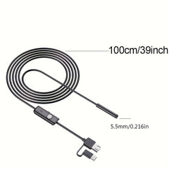 3-in-1 Type C USB Inspection Camera Industrial Endoscope Waterproof Tube Camera