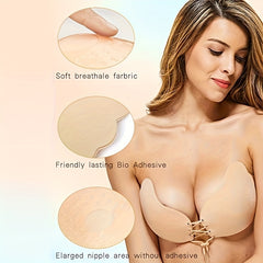 Invisible Push Up Sticky Bra Adhesive Backless Strapless Bras