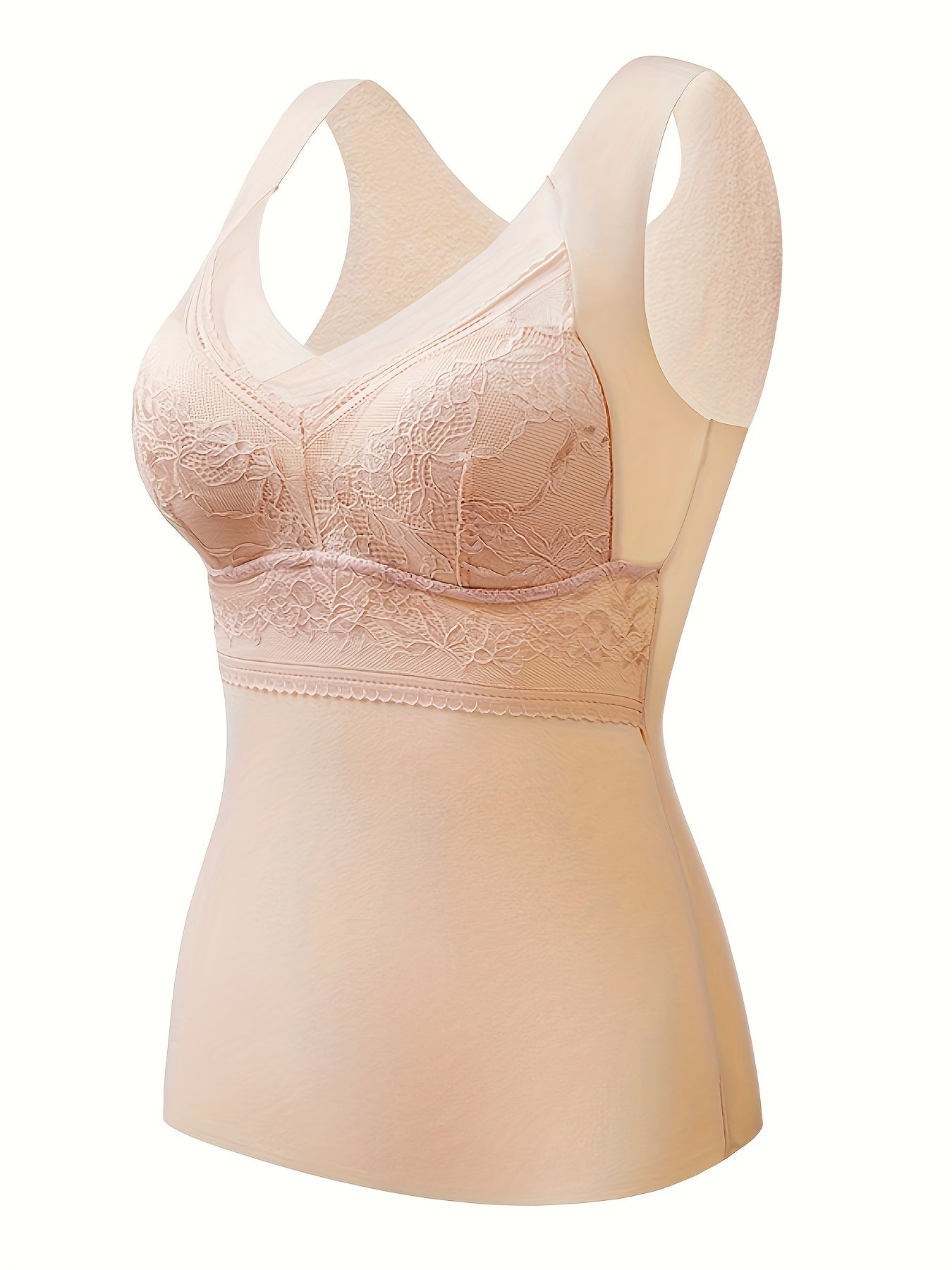 Contrast Lace Tank Top V-Neck Sleeveless Top Women's Lingerie