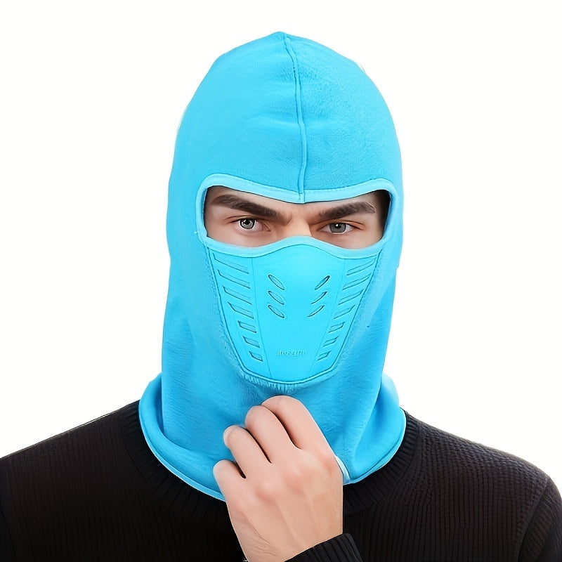 Winter Fleece Hat Neck Gaiter Face Protection Windproof Hat