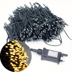 Christmas String Lights 20 12m 200LED Plug End 8 Modes Outdoor Indoor Fairy Ligh