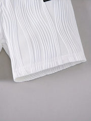 Boys Textured Comfortable Creative Shorts for Summer