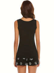 Bear Print Pajama Set & Cat Claw Shorts