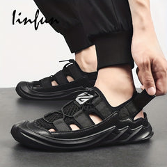 Men's Durable Closed Toe Hiking Sandals