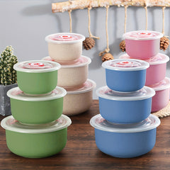 3 PCS Airtight Food Storage Containers Fresh Keeping Bowls Multiple Sizes