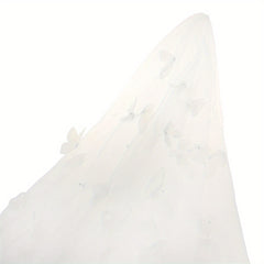 Bridal Hair Accessory with Flowing Tulle Layers - Wedding Prom Formal Events