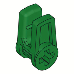 60pcs Plastic Building Block Line Clips with Cross Hole Clamp - Compatible