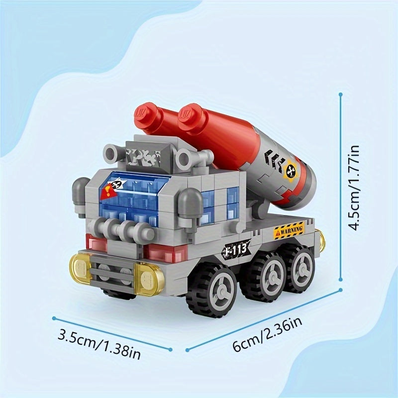Car Building Blocks Small Particle Toy Models Mini Ornaments Holiday