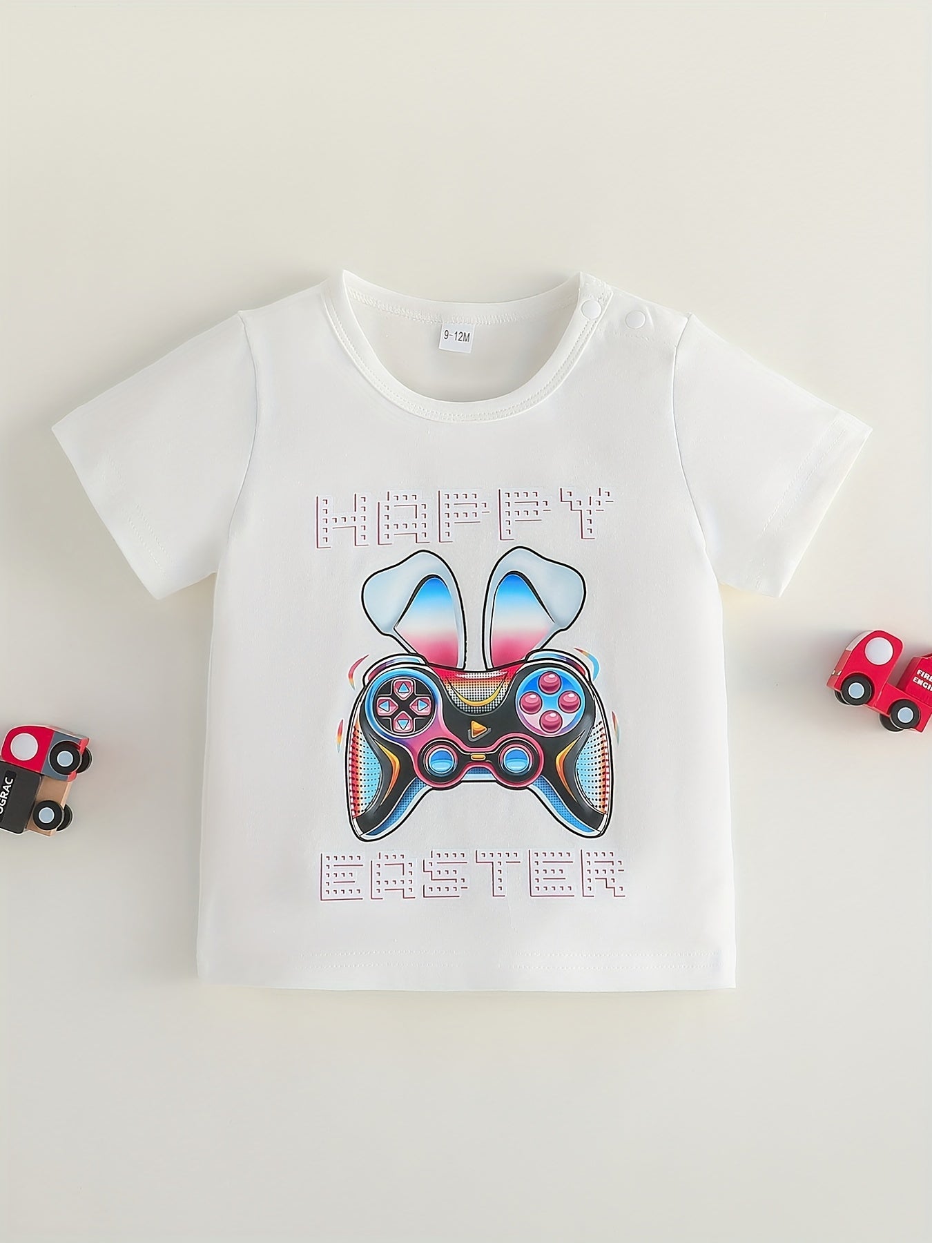 Baby Boys Easter Game Console Graphic Print T-shirt