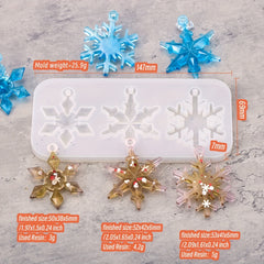 Christmas Snowflake Silicone Mold for DIY Pendant