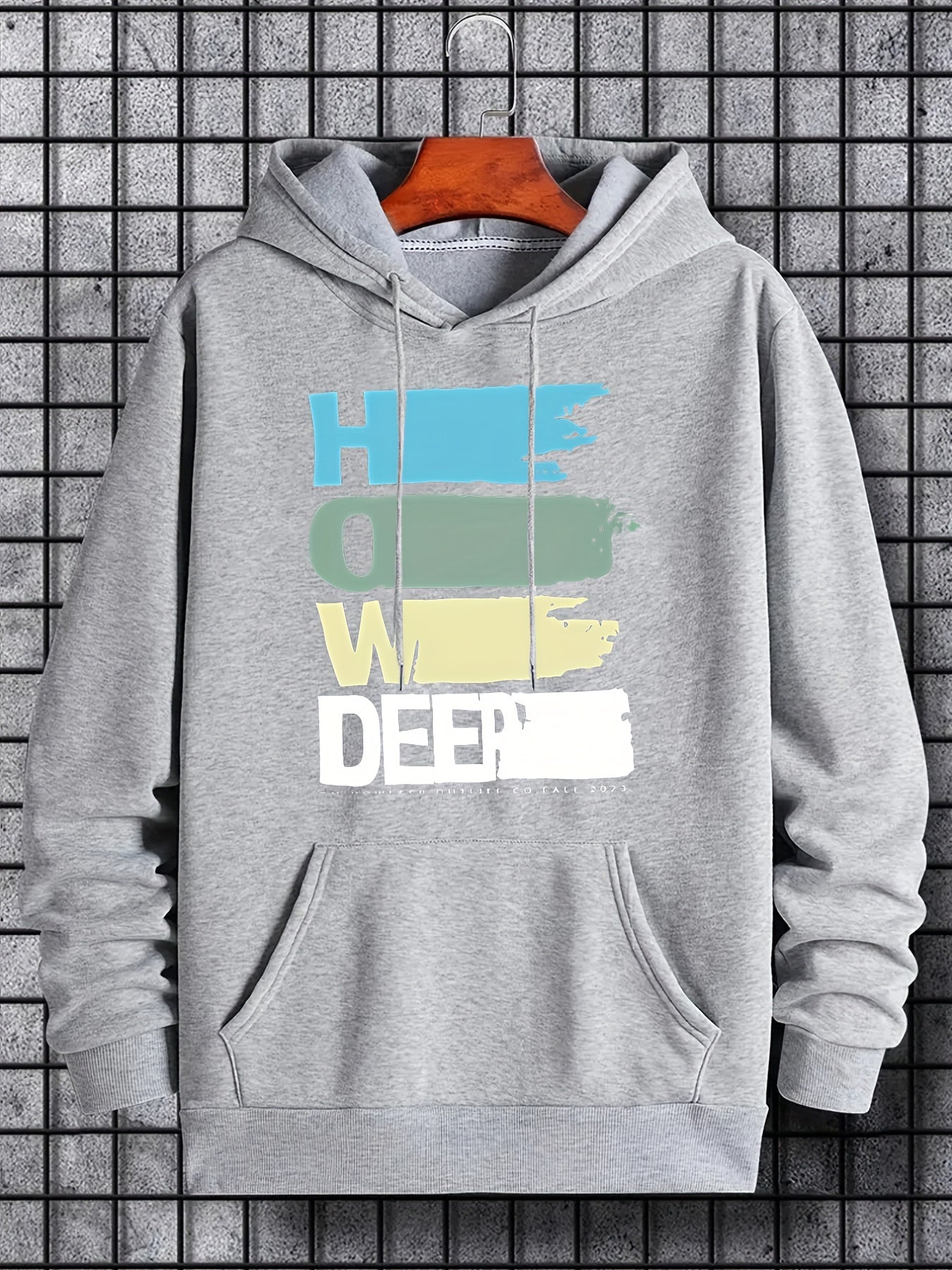 Panda Hoodie Print Sweatshirt Men's Casual Pullover Hooded