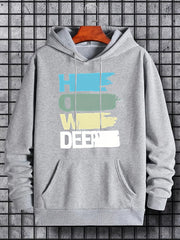 Panda Hoodie Print Sweatshirt Men's Casual Pullover Hooded