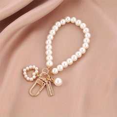 Faux Pearl Bracelet Heart & Shell Purse Accessories for Women