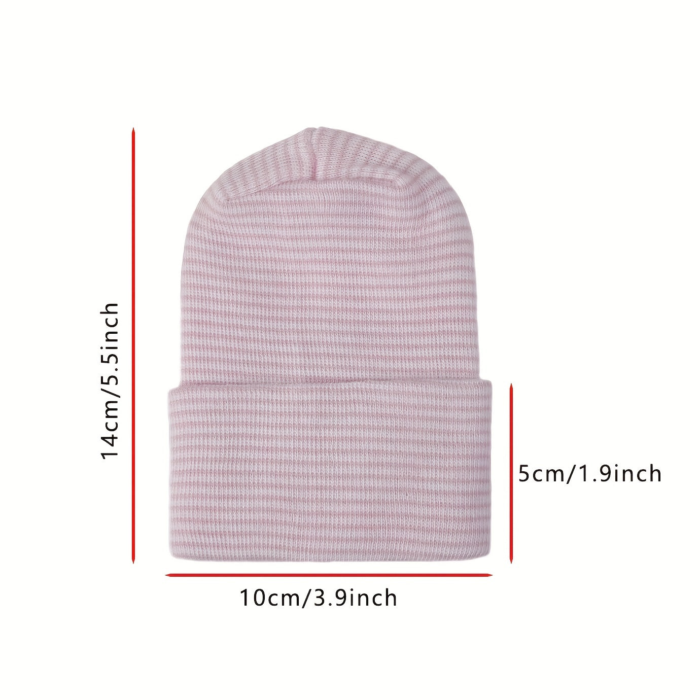 Kid's Warm Knit Beanie Hat, Double Layer Thickened, Soft Material