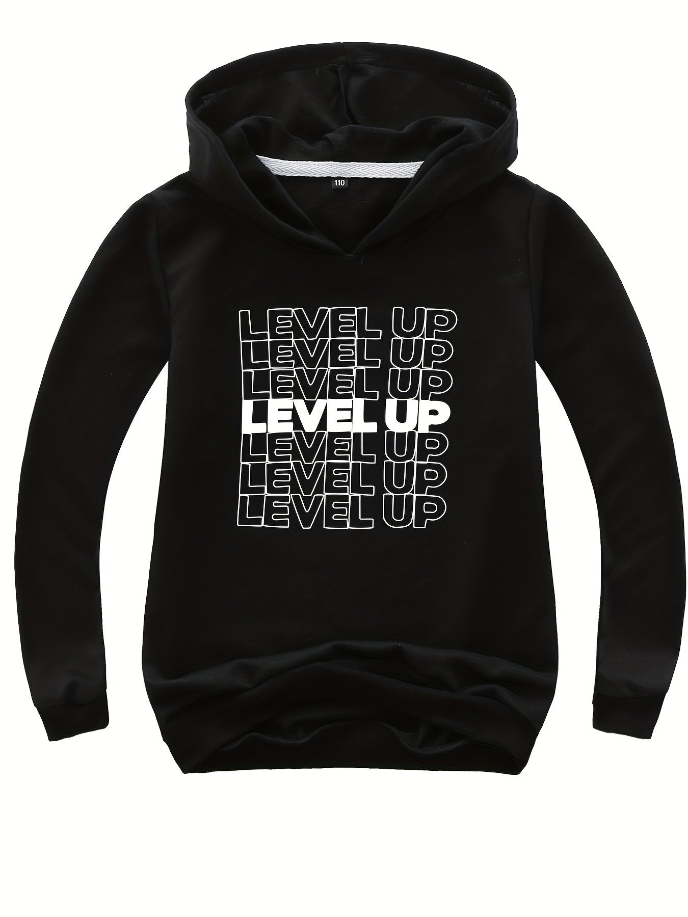 LEVEL UP Boys Hooded Sweatshirt Spring Fall Kids Clothing