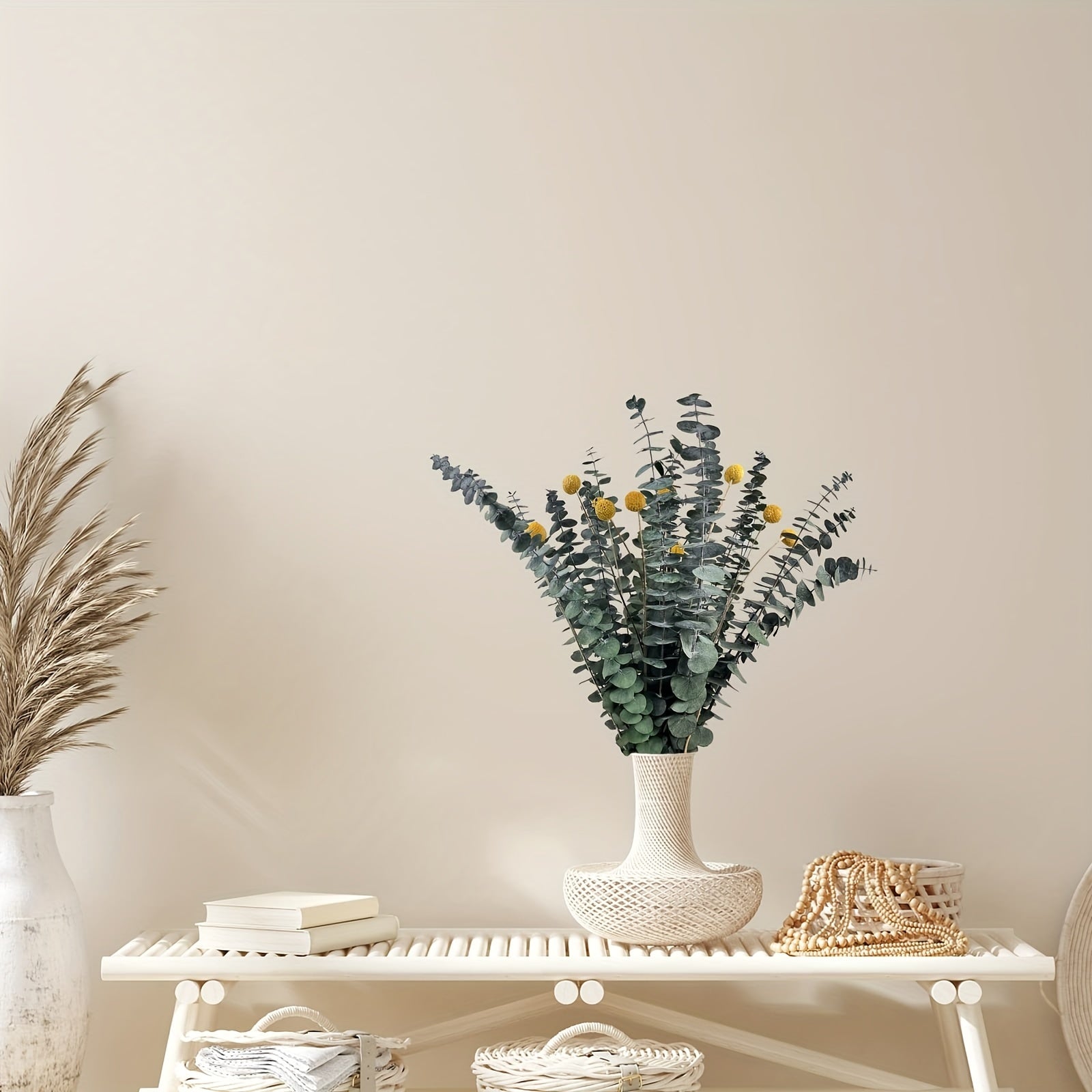 10PCS Natural Dried Eucalyptus Bundle with Billy Balls Flowers