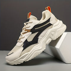 Men's Breathable Mesh Chunky Sneakers for Jogging Gym
