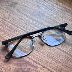 Minimalist Glossy Half frame Glasses
