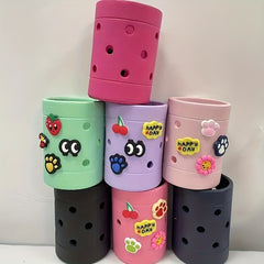Cartoon Cup Drink Holder For Bogg Bag - Lightweight Silicone Beach Bag Accessory