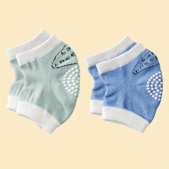 2 Pairs Non-slip Baby Knee Protection Pads Wear-resistant Socks