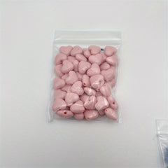 50pcs Love Heart Beads for DIY Bracelets, Phone Straps & Necklaces
