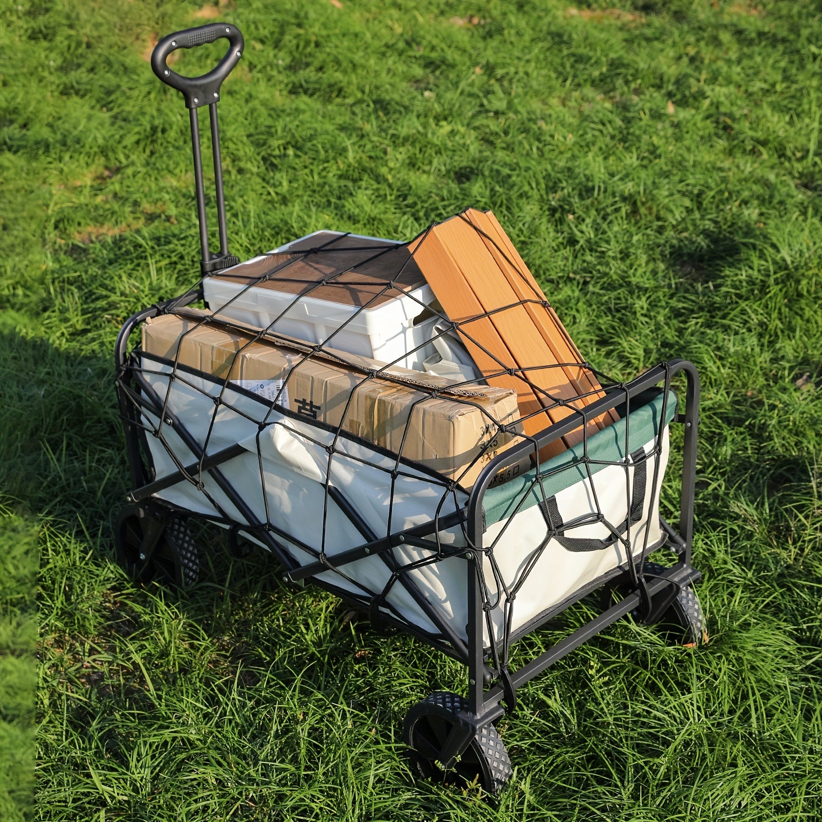 Multifunctional Elastic Cargo Luggage Net for Outdoor Wagon