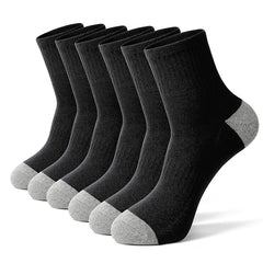 6 Pairs Colorblock Sports Socks for Women