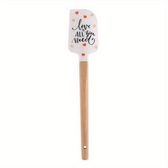 Easter Bunny Silicone Spatula Wood Handle Cake Cream Icing Scraping