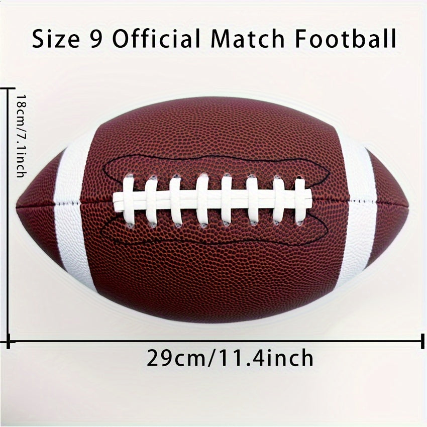Size 3 6 9 PU Leather American Football Training Ball