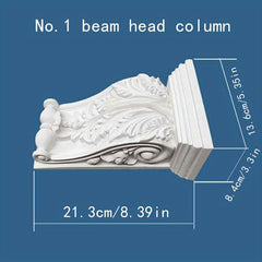 European PU Beam Joist Head Column Decoration Elephant Trunk Plaster Line