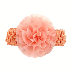 Chiffon Flower Baby Headscarf for 0-2 Year Olds