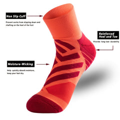 Men's Athletic Cotton Socks with Arch Support Breathable Cushioned for Running