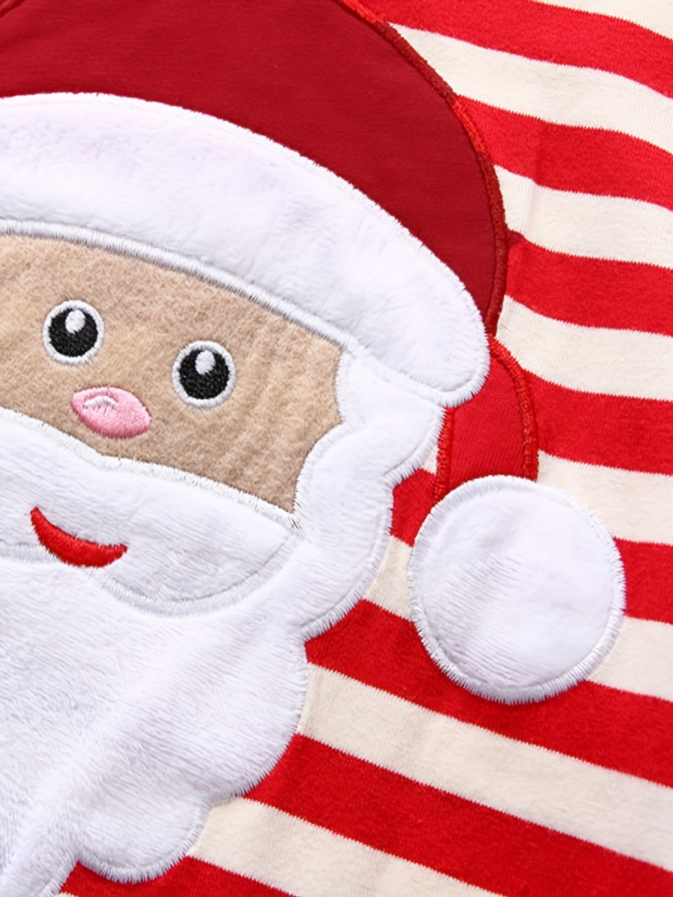 Kids Santa Claus Striped Pajama Set