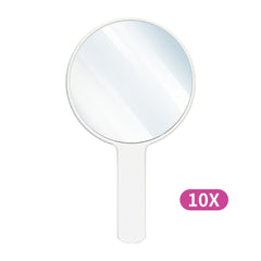 Handheld 10X Magnifying Mirror Clear Makeup Hand Mirror
