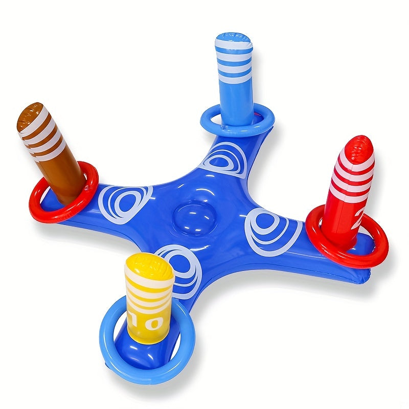 Inflatable Pool Ring Toss Game for Kids - Ideal for Pool Parties and Outdoor Fun