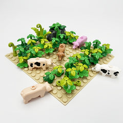 5pcs Mini Building Blocks for Pig Farm and Pastoral Decoration - Creative Toy