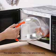 1pc Transparent Food Cover Microwave Heating Cover Kitchen Supplies